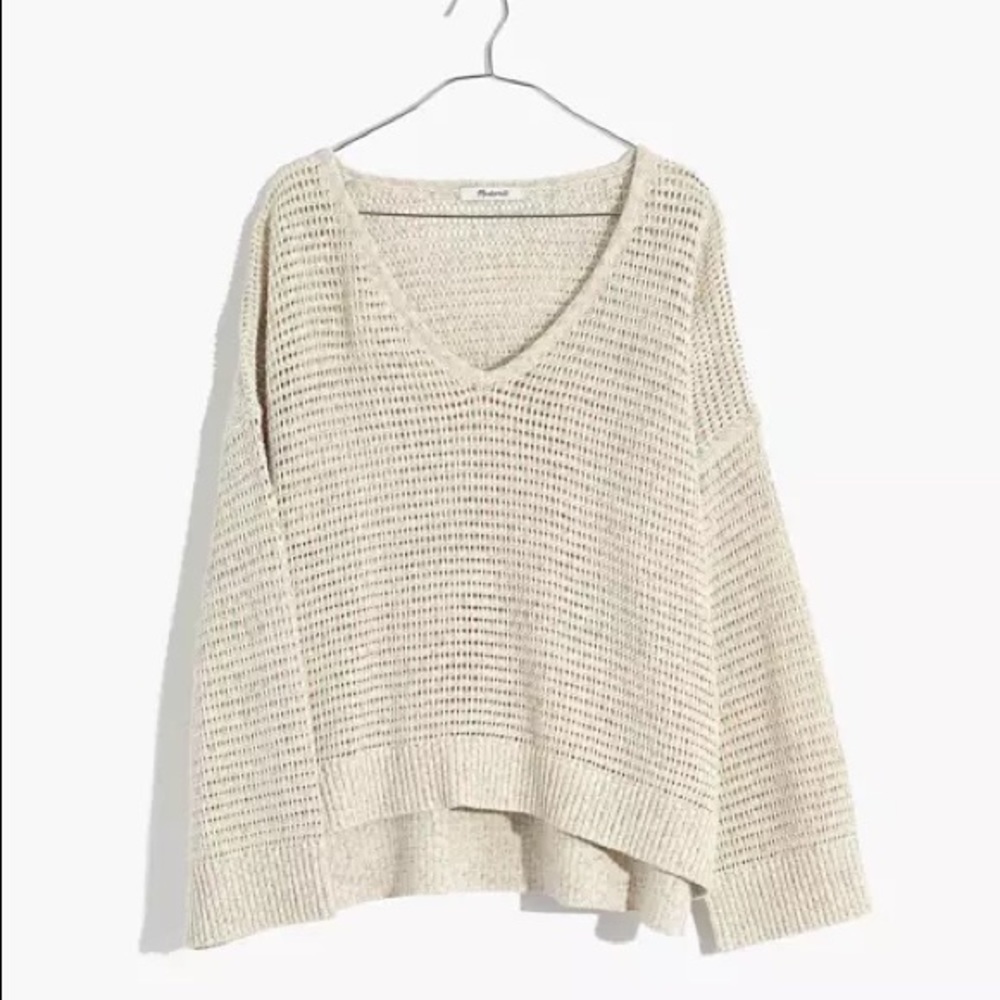 Madewell Rainbow Marled Seville Pullover Sweater